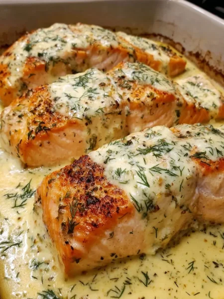 Grilled Salmon with Creamy Mustard Sauce